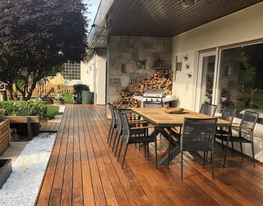 Terrasse en bois exotique, cumaru